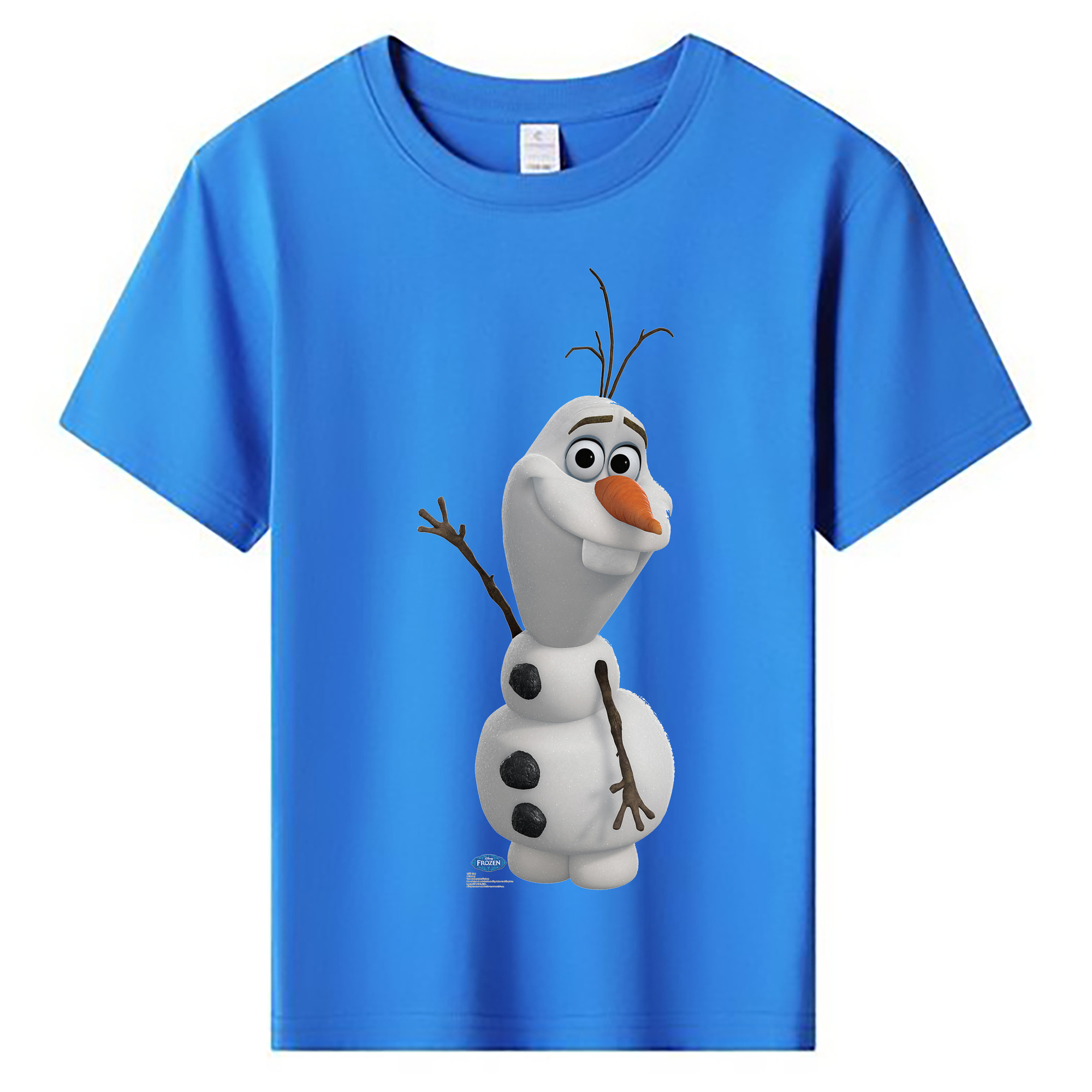 （画像用） アナと雪の女王 アンナ エルサ Frozen Anna Elsa 綿100％キッズTシャツ（フロントプリント）